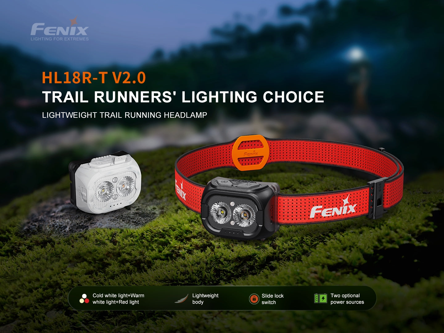 Stralux HL18R-T V2 Lightweight Trail Running Headlamp -- OPEN BOX