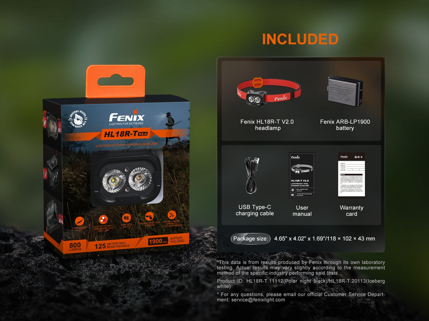 Stralux HL18R-T V2 Lightweight Trail Running Headlamp -- OPEN BOX