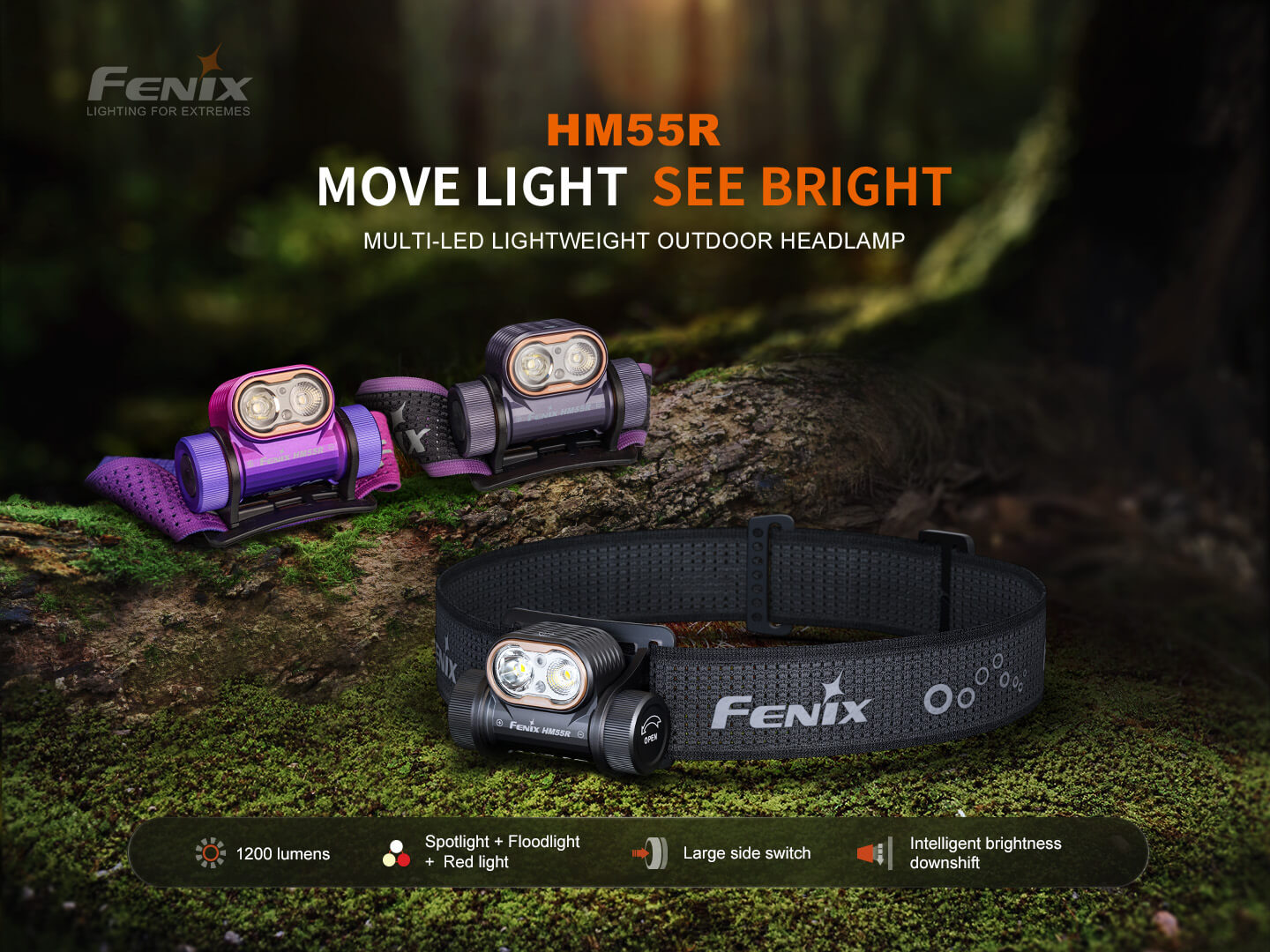 HM55R Lightweight Multi-LED Headlamp