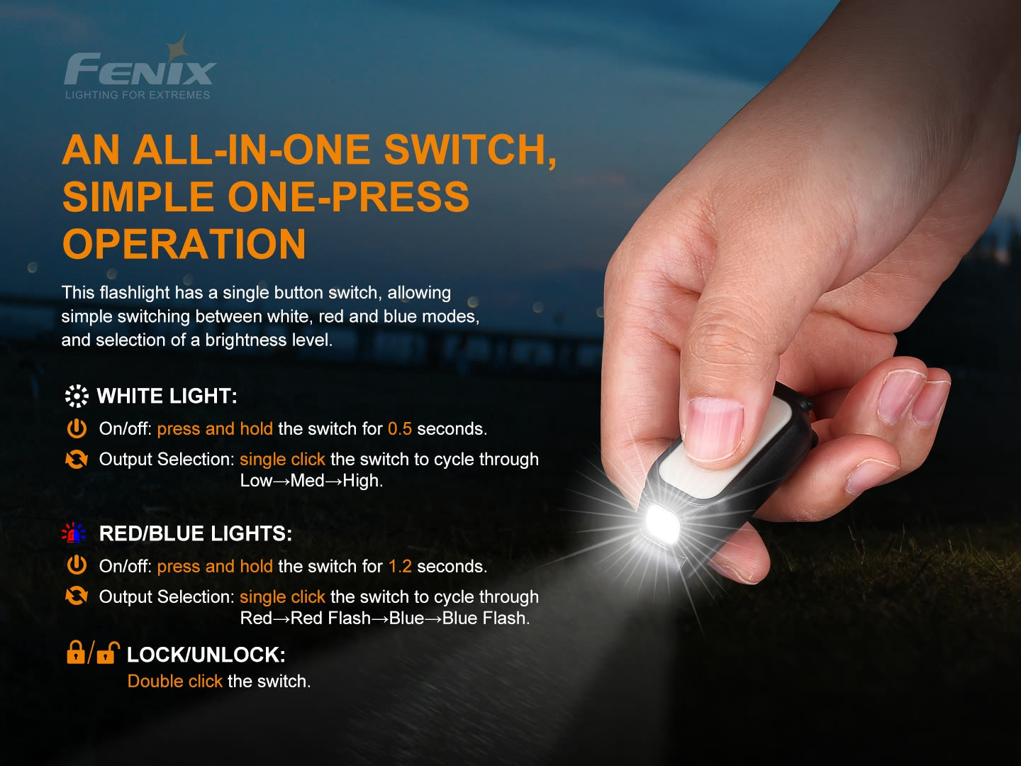 Mini-Lite Multipurpose Mini EDC flashlight - 150 Lumens