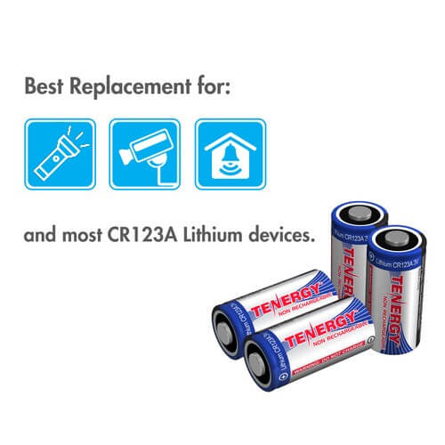 Tenergy Propel CR123A 3v Lithium Battery - 4 Pack